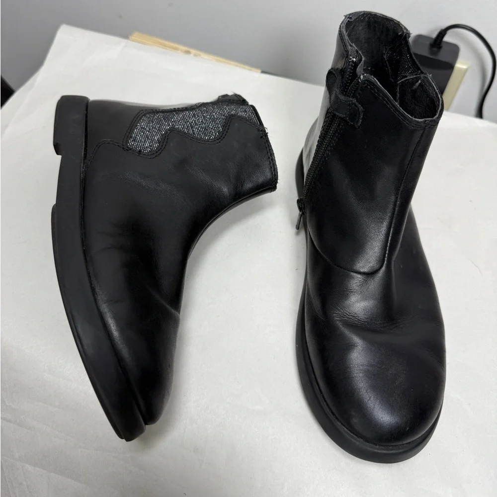 Camper Girls Duet Leather Ankle Boots